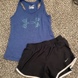UA/NIKE Girls active Bundle size YSM